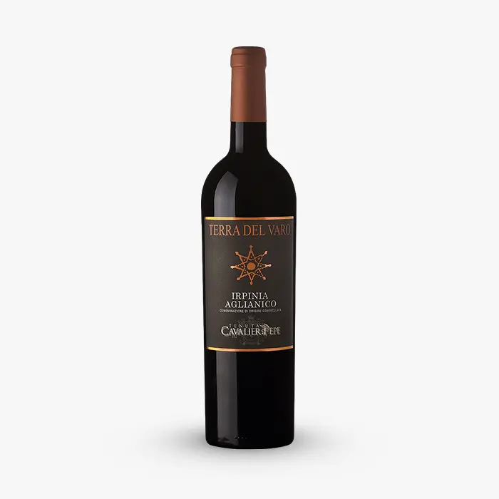 Vino rosso Irpinia Aglianico DOC Terra del Varo Tenuta Cavalier Pepe | Taurasidocg.com