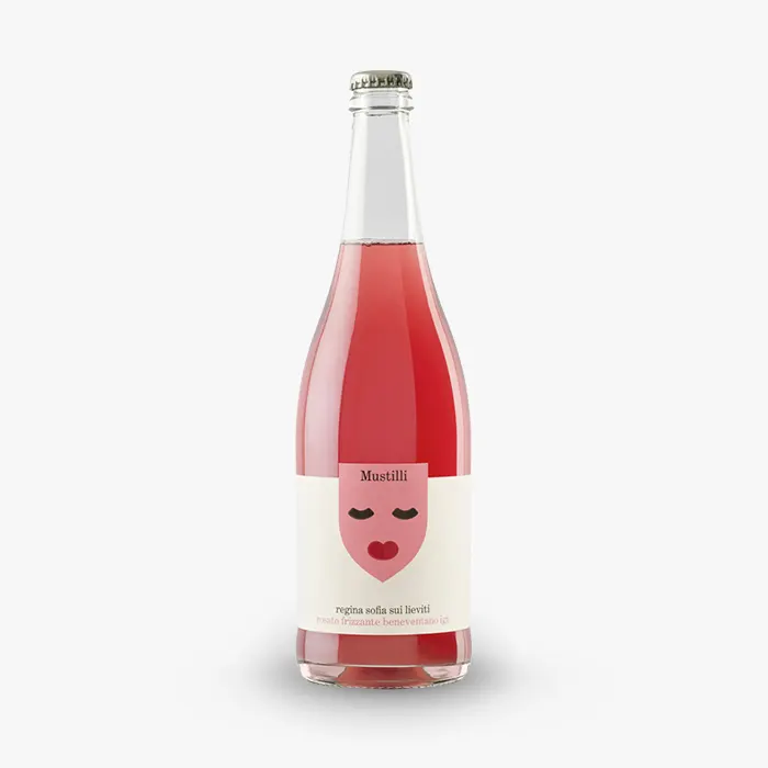 Beneventano Aglianico IGT rosato frizzante Regina Sofia sui lieviti Cantine Mustilli | Taurasidocg.com